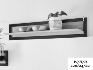 miniaturka Półka Wisząca Opus I Dekoracyjny Akcent z Litego Dębu