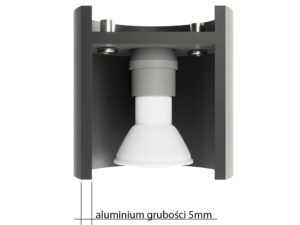 miniaturka Prosty i Klasyczny Plafon z Aluminium TULIP