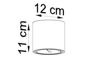 miniaturka Prosty i Klasyczny Plafon z Aluminium TULIP