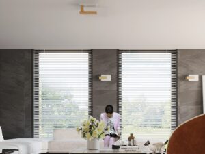 miniaturka Przytulny Kinkiet z Drewna i Szkła LIVORNO