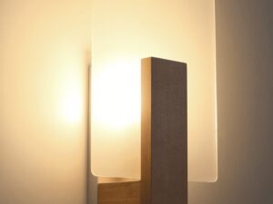 miniaturka Przytulny Kinkiet z Drewna i Szkła LIVORNO