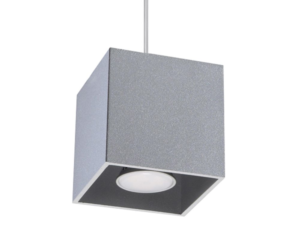 QUARK 1 Lampa Wisząca w Tonacjach Czerni Szarości i Bieli