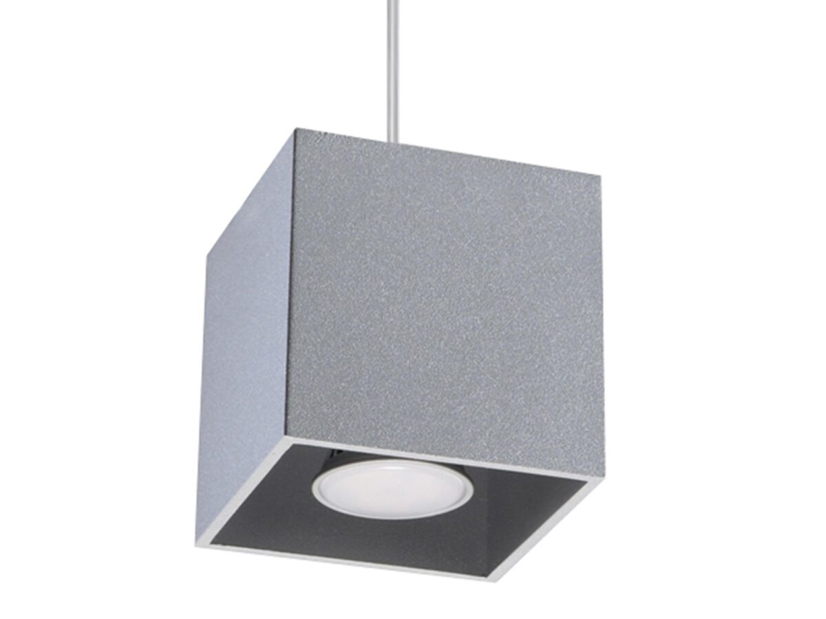 QUARK 1 Lampa Wisząca w Tonacjach Czerni Szarości i Bieli