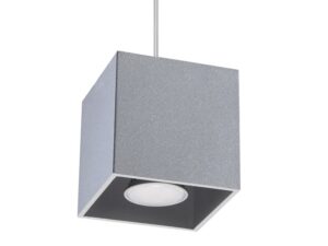 QUARK 1 Lampa Wisząca w Tonacjach Czerni Szarości i Bieli