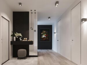 miniaturka QUARK 1 Lampa Wisząca w Tonacjach Czerni Szarości i Bieli