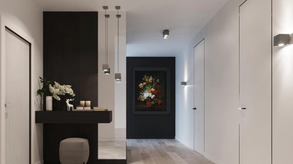 miniaturka QUARK 1 Lampa Wisząca w Tonacjach Czerni Szarości i Bieli