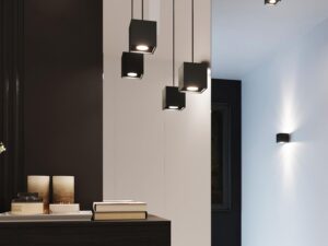 miniaturka QUARK 1 Lampa Wisząca w Tonacjach Czerni Szarości i Bieli