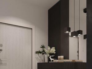 miniaturka QUARK 1 Lampa Wisząca w Tonacjach Czerni Szarości i Bieli