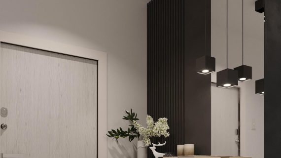 miniaturka QUARK 1 Lampa Wisząca w Tonacjach Czerni Szarości i Bieli