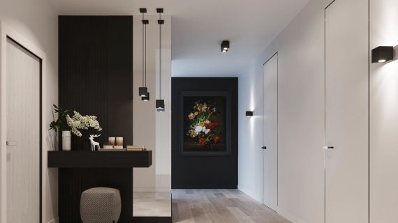 miniaturka QUARK 1 Lampa Wisząca w Tonacjach Czerni Szarości i Bieli