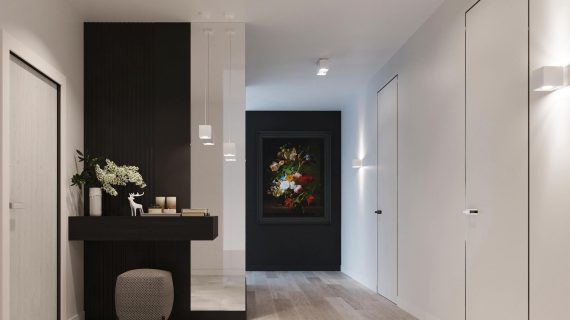 miniaturka QUARK 1 Lampa Wisząca w Tonacjach Czerni Szarości i Bieli