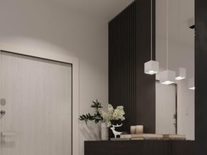 miniaturka QUARK 1 Lampa Wisząca w Tonacjach Czerni Szarości i Bieli