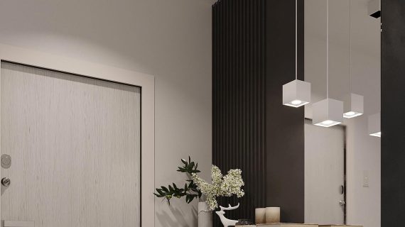 miniaturka QUARK 1 Lampa Wisząca w Tonacjach Czerni Szarości i Bieli