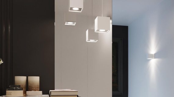 miniaturka QUARK 1 Lampa Wisząca w Tonacjach Czerni Szarości i Bieli