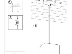 miniaturka QUARK 1 Lampa Wisząca w Tonacjach Czerni Szarości i Bieli