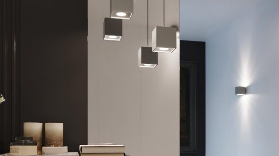 miniaturka QUARK 1 Lampa Wisząca w Tonacjach Czerni Szarości i Bieli