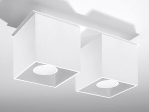 miniaturka QUARK 2 Stylowy Plafon w Czerni Szarości i Bieli