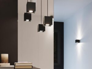 miniaturka QUARK 2 Stylowy Plafon w Czerni Szarości i Bieli