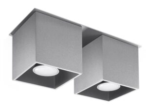 miniaturka QUARK 2 Stylowy Plafon w Czerni Szarości i Bieli