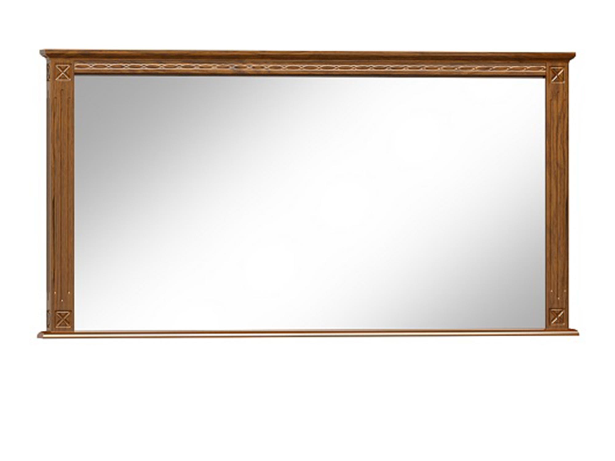 Drewniane lustro ścienne z klasyczną ramą w stylu kolonialnym