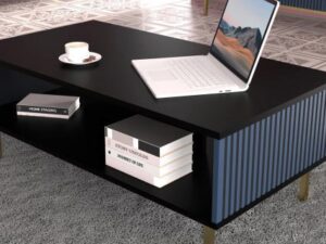 miniaturka Minimalistyczny Stolik Kawowy Navia z Półkami