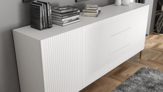 miniaturka Duża Komoda Navia 200 cm z Nóżkami Szpilkami