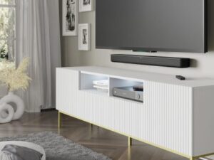 miniaturka Szafka RTV Navia 200 cm z Podwójną Półką Przestronna