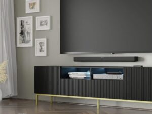 miniaturka Szafka RTV Navia 200 cm z Podwójną Półką Przestronna