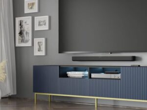 miniaturka Szafka RTV Navia 200 cm z Podwójną Półką Przestronna