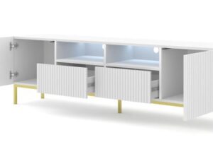 miniaturka Szafka RTV Navia 200 cm z Podwójną Półką Przestronna