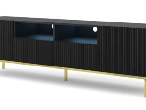 miniaturka Szafka RTV Navia 200 cm z Podwójną Półką Przestronna