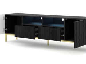 miniaturka Szafka RTV Navia 200 cm z Podwójną Półką Przestronna