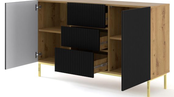 Komoda Navia z Eleganckimi Nóżkami Szpilkami - obrazek 3