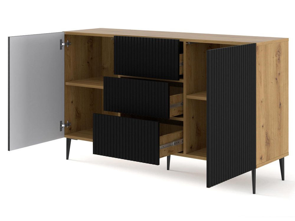 Komoda Navia z Eleganckimi Nóżkami Szpilkami - obrazek 4