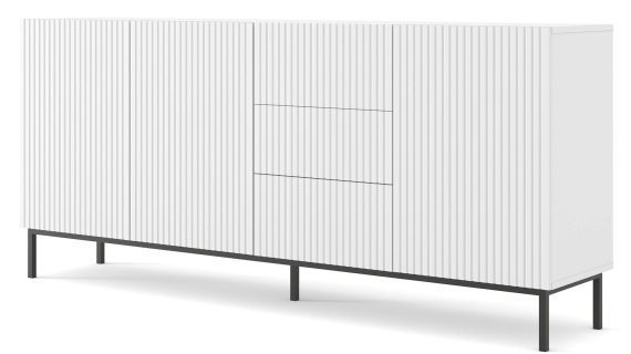 miniaturka Przestronna Komoda Navia 200 cm ze Złotymi Nóżkami