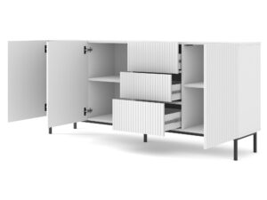 miniaturka Przestronna Komoda Navia 200 cm ze Złotymi Nóżkami