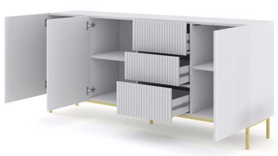 miniaturka Duża Komoda Navia 200 cm z Nóżkami Szpilkami