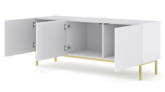 Szafka RTV Navia 150 cm z Frezowanymi Frontami - obrazek 3