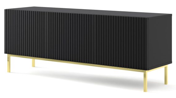 Szafka RTV Navia 150 cm z Frezowanymi Frontami - obrazek 10