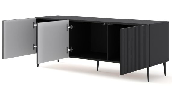Szafka RTV Navia 150 cm z Frezowanymi Frontami - obrazek 12