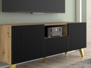 miniaturka Szafka RTV Navia z Ozdobnymi Nóżkami Klasyczna