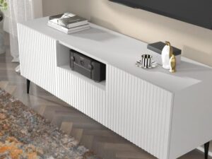 miniaturka Szafka RTV Navia z Ozdobnymi Nóżkami Klasyczna