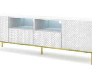 Szafka RTV Navia 200 cm z Ozdobnymi Frontami Elegancka