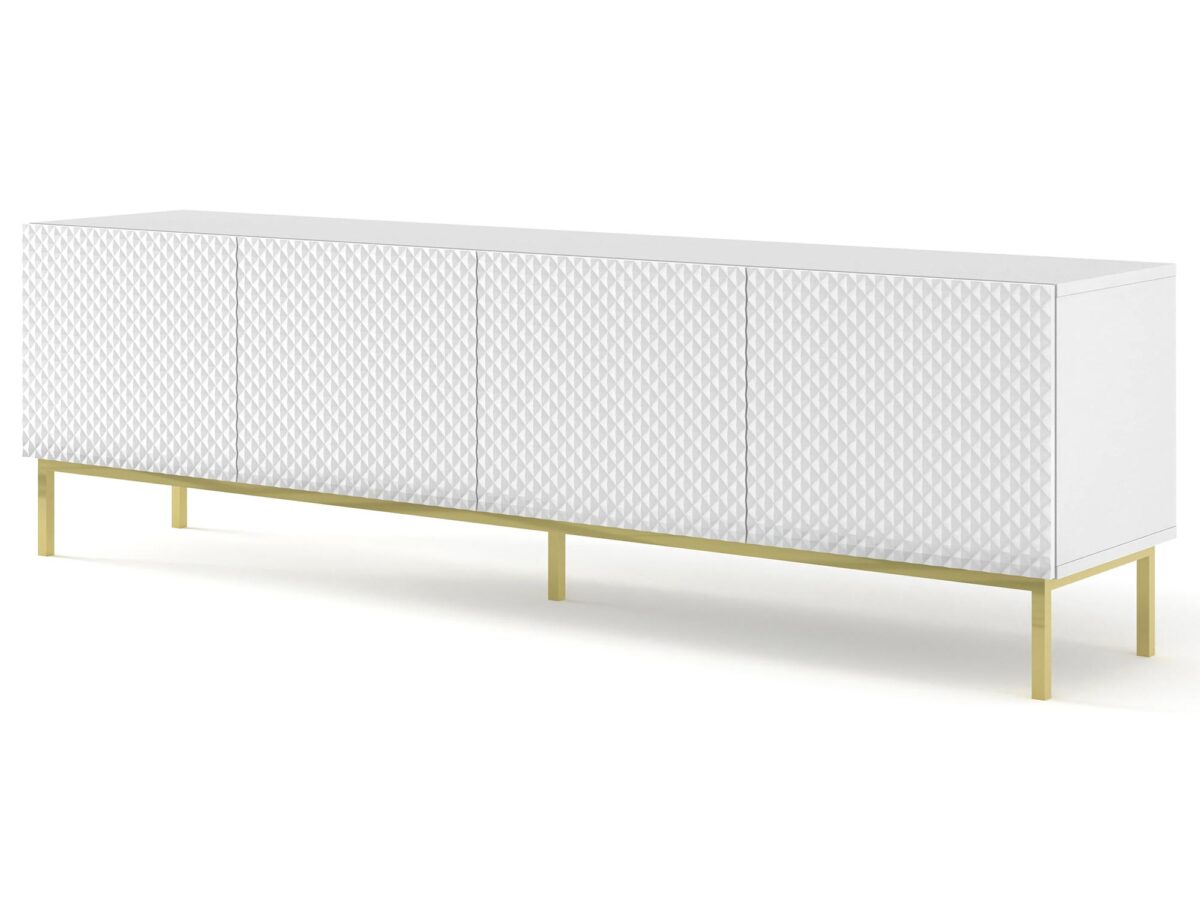 Przestronna Szafka RTV Navia na Ozdobnych Nóżkach