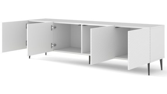 miniaturka Przestronna Szafka RTV Navia na Ozdobnych Nóżkach