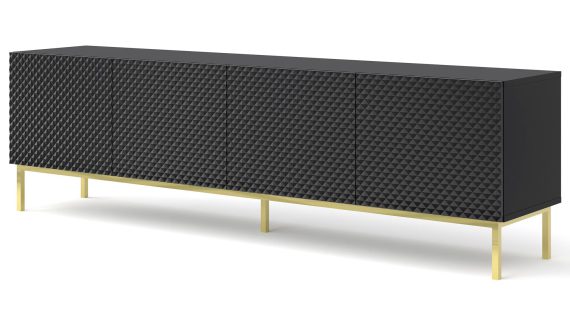 miniaturka Przestronna Szafka RTV Navia na Ozdobnych Nóżkach