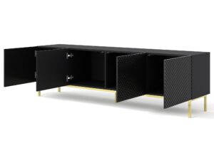 miniaturka Przestronna Szafka RTV Navia na Ozdobnych Nóżkach