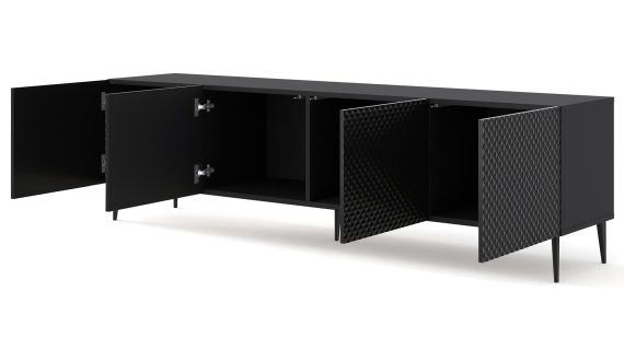 miniaturka Przestronna Szafka RTV Navia na Ozdobnych Nóżkach