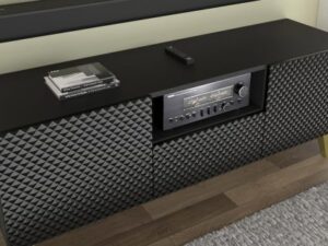 miniaturka Stylowa Szafka RTV Navia 150 cm Nóżki Szpilki