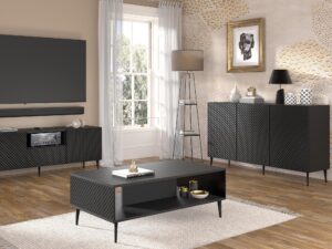 miniaturka Komoda Navia z Frontami w Połysku Stylowa